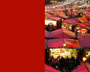 Stalls at a Cologne Christmas market